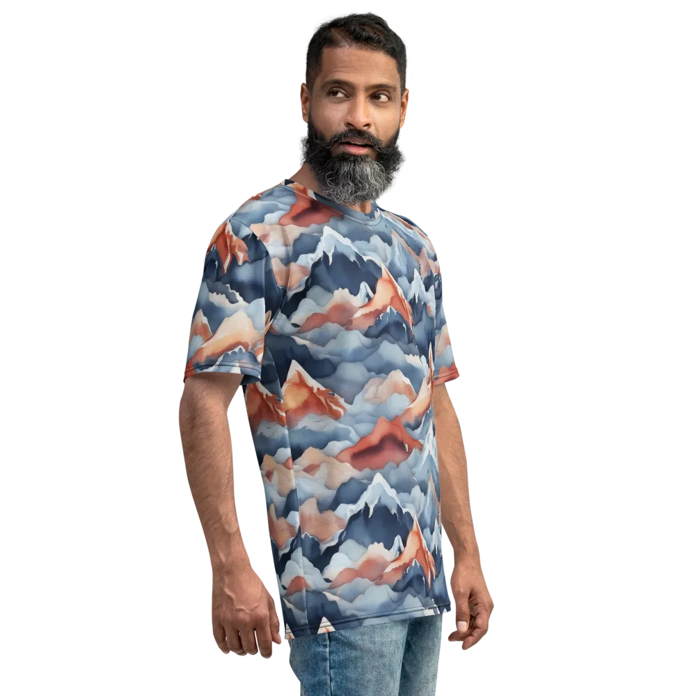 Alpine Ember on Men's Crew Neck T-Shirt — Right