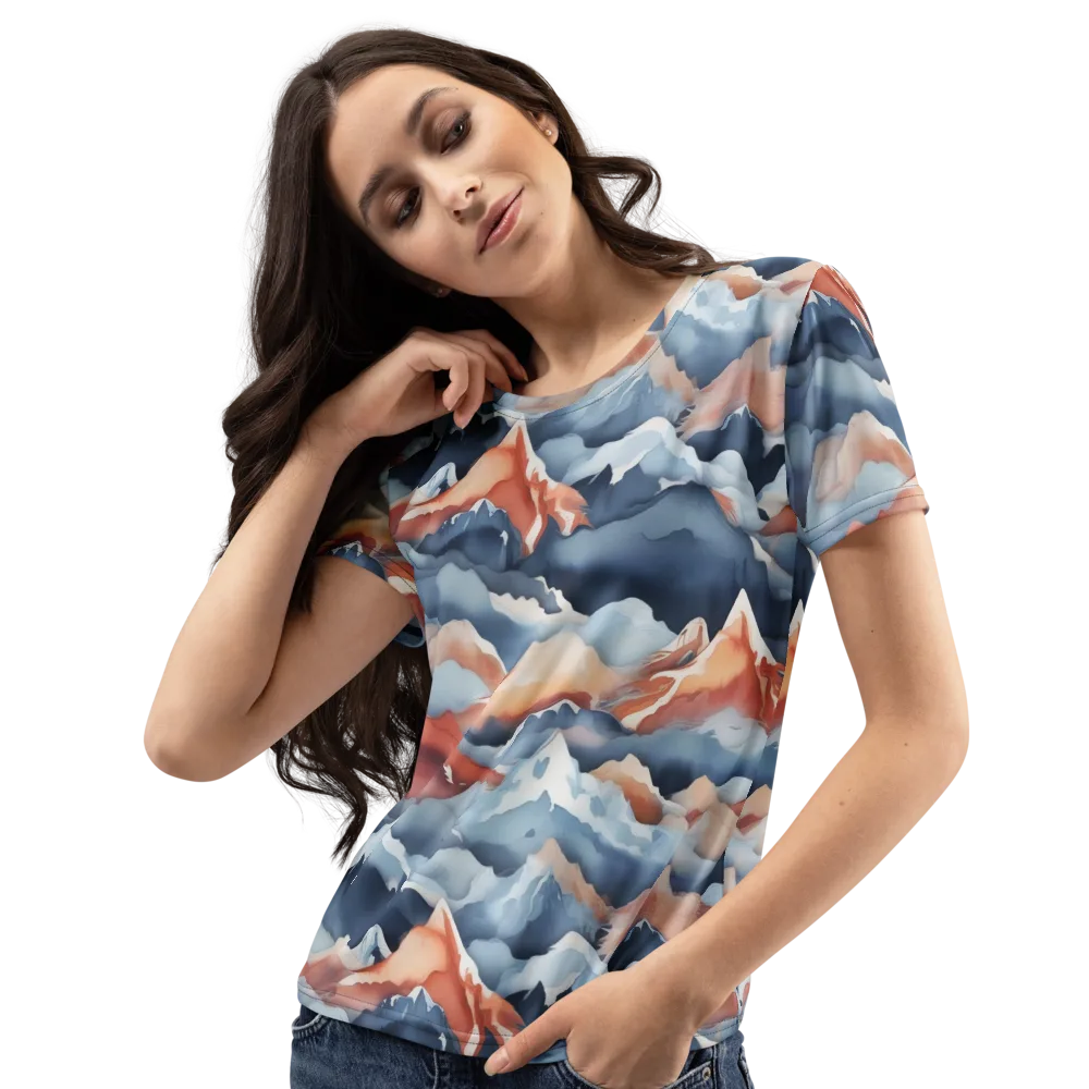 Alpine Ember on Women's Crew Neck T-Shirt — Left Front
