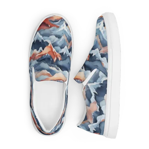 Alpine Ember on a Men's Slip-On Canvas Shoes