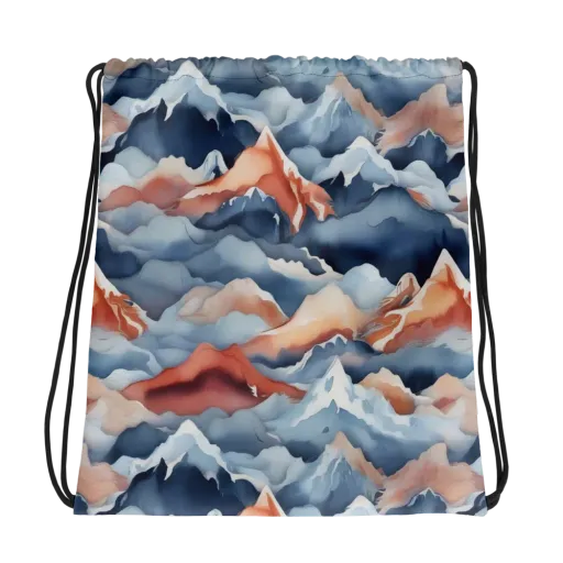 Alpine Ember on a Drawstring Bag