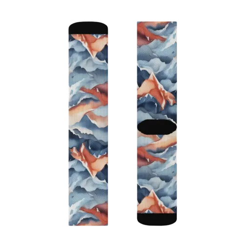 Alpine Ember on a Socks