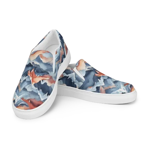 Alpine Ember on a Women's Slip-On Canvas Shoes