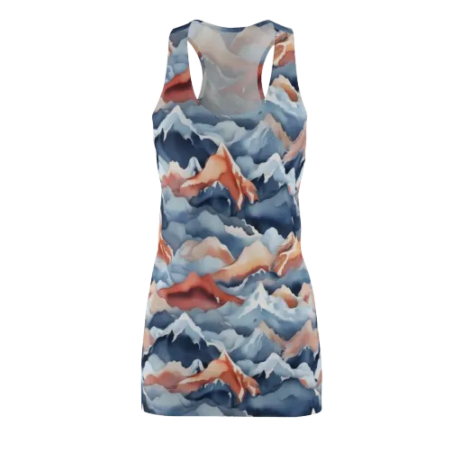 Alpine Ember on a Racerback Dress
