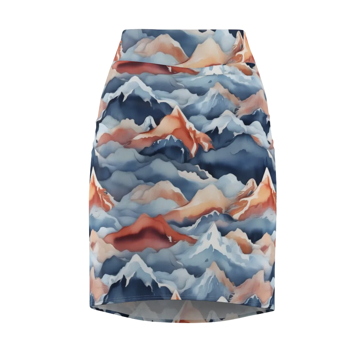 Alpine Ember on Pencil Skirt — Front
