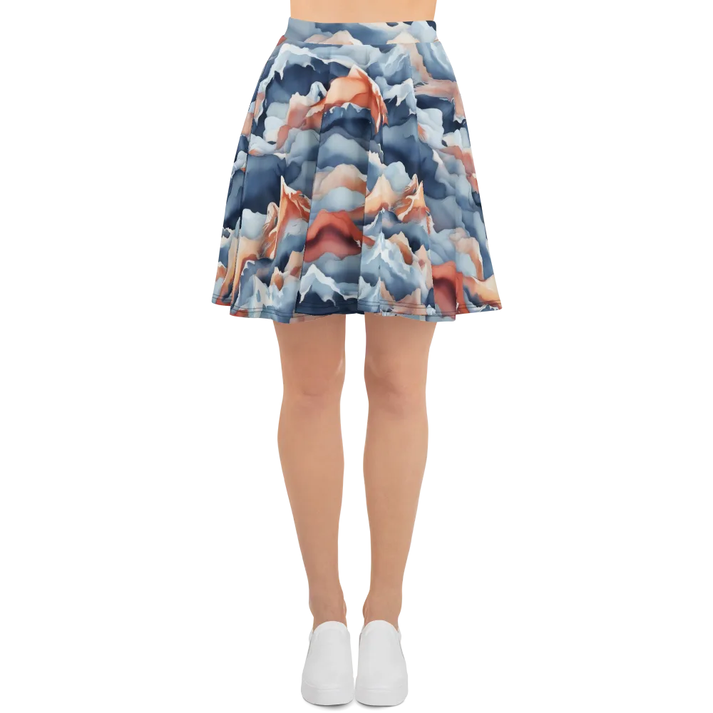 Alpine Ember on Skater Skirt — Front