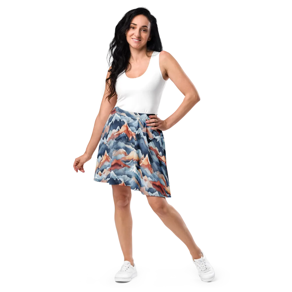 Alpine Ember on Skater Skirt — Front