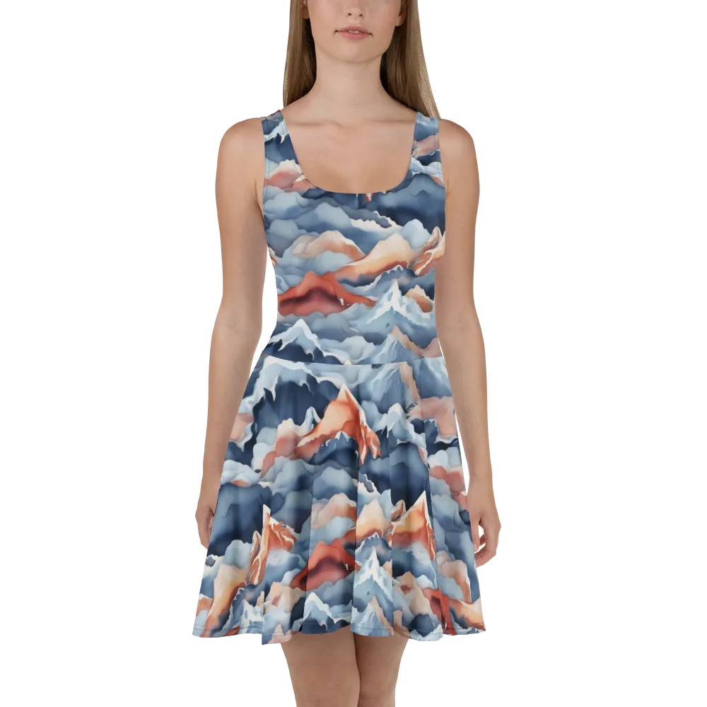 Alpine Ember on Skater Dress — Front