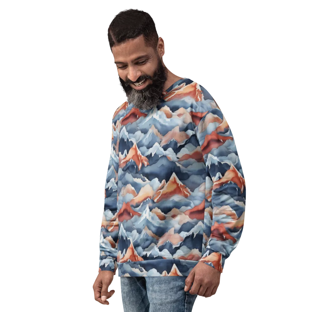 Alpine Ember on Sweatshirt — Left Front