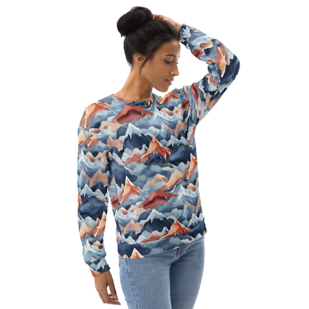 Alpine Ember on Sweatshirt — Right Front
