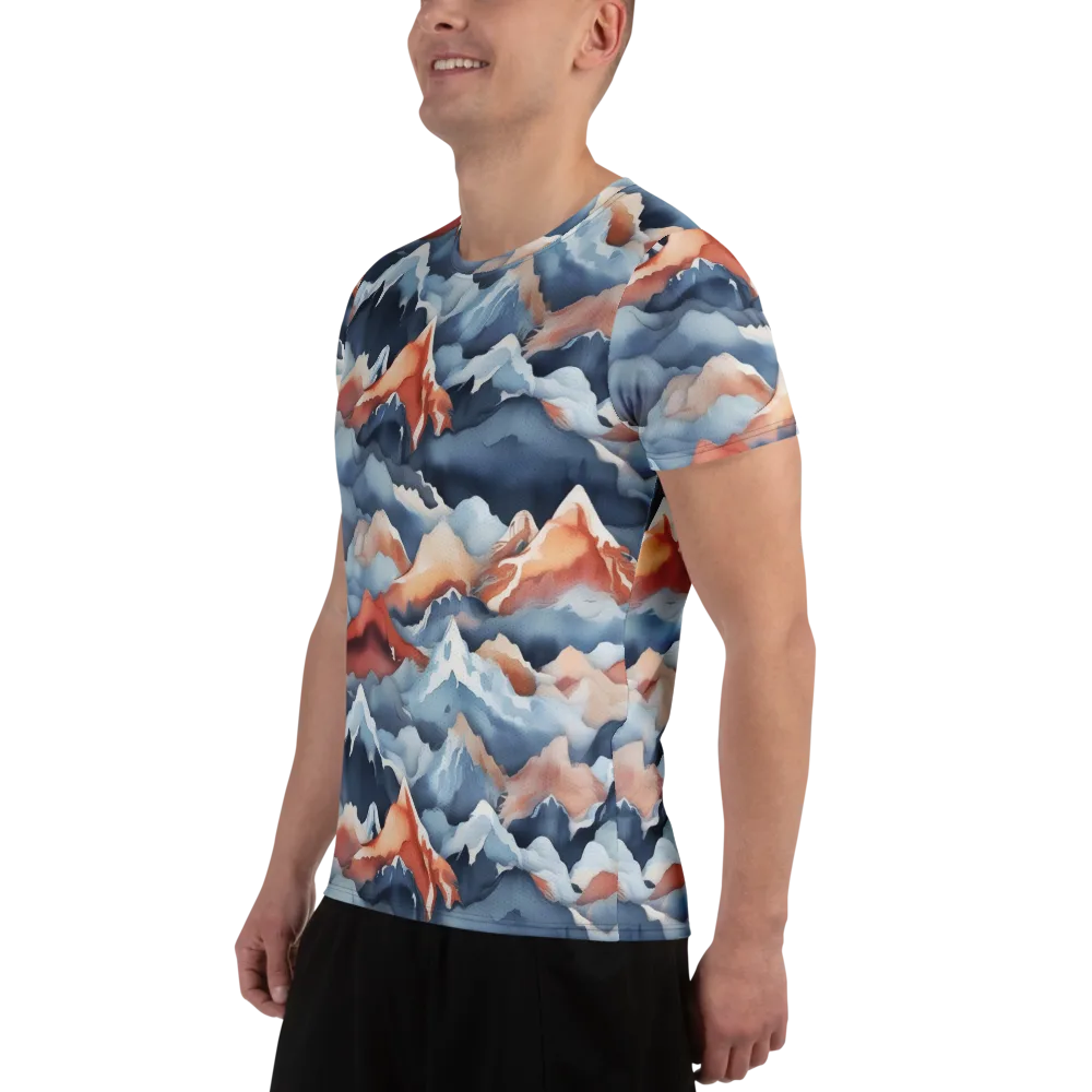Alpine Ember on Men's Athletic T-Shirt — Left