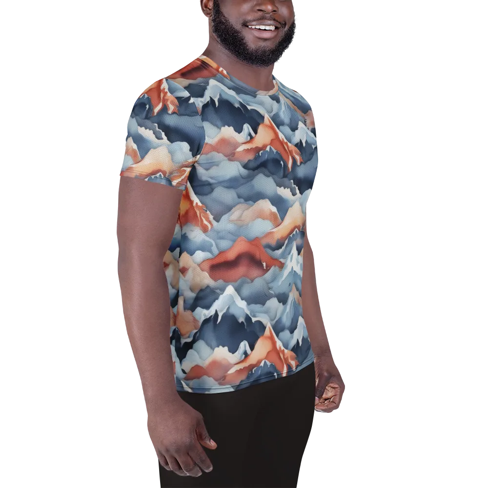 Alpine Ember on Men's Athletic T-Shirt — Right