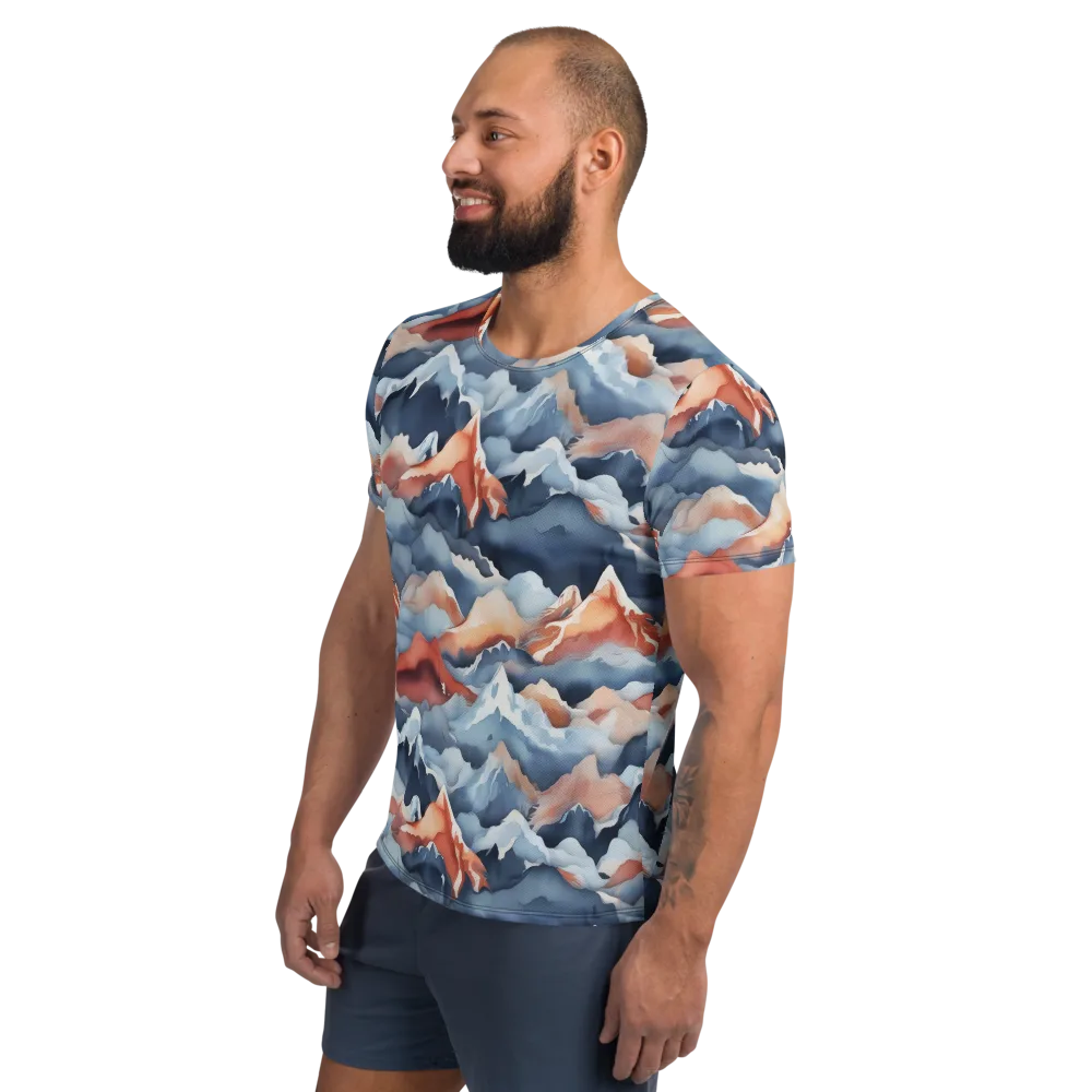 Alpine Ember on Men's Athletic T-Shirt — Left