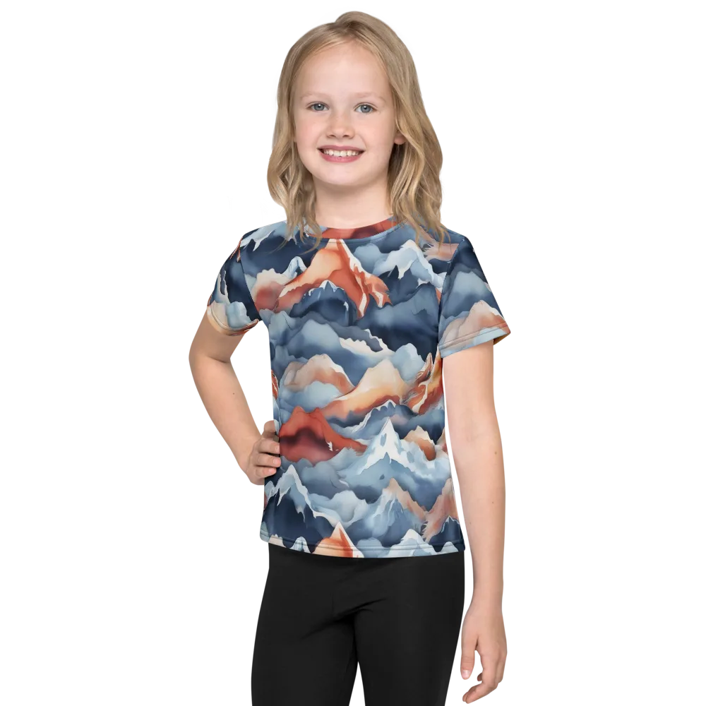 Alpine Ember on Kids Crew Neck T-Shirt — Front