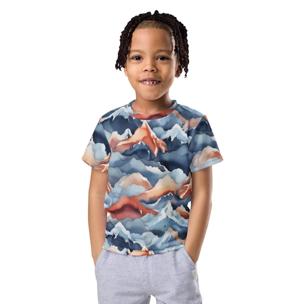 Alpine Ember on Kids Crew Neck T-Shirt — Front