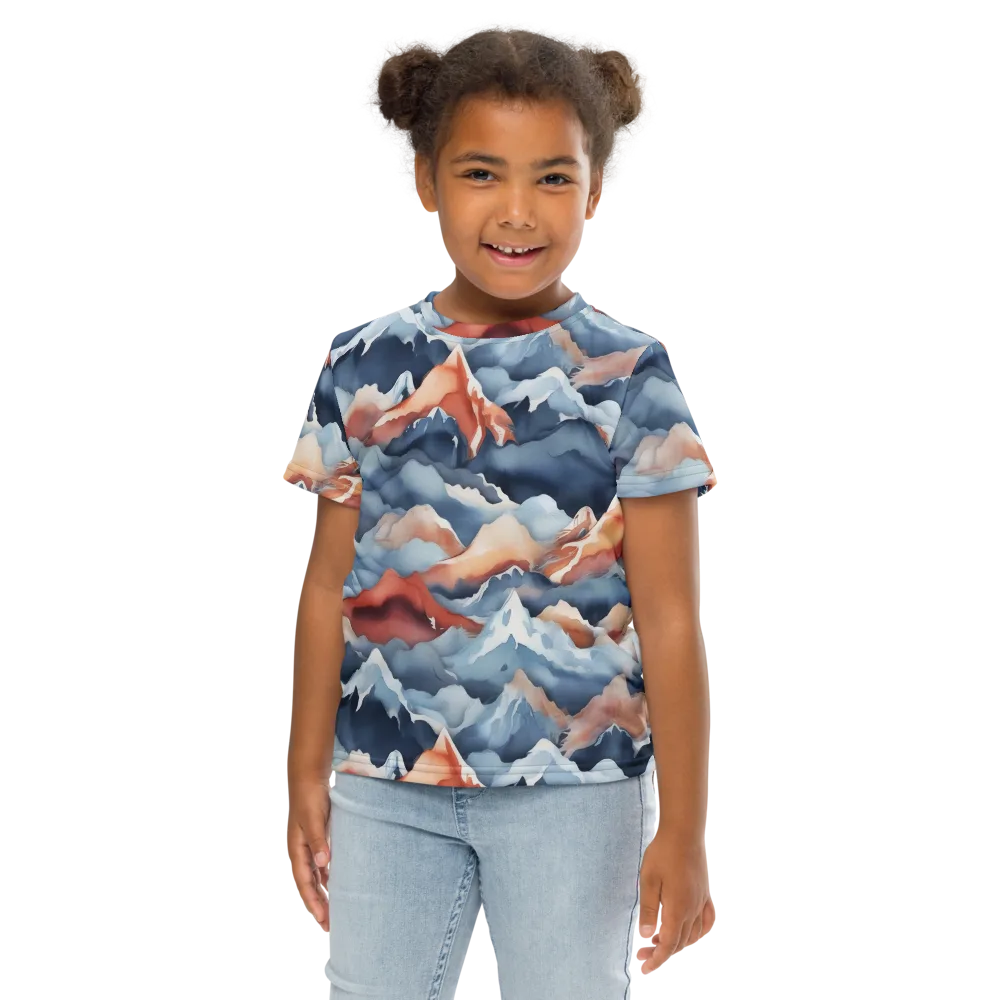 Alpine Ember on Kids Crew Neck T-Shirt — Front
