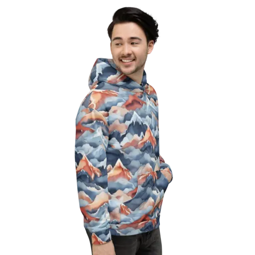 Alpine Ember on a Hoodie