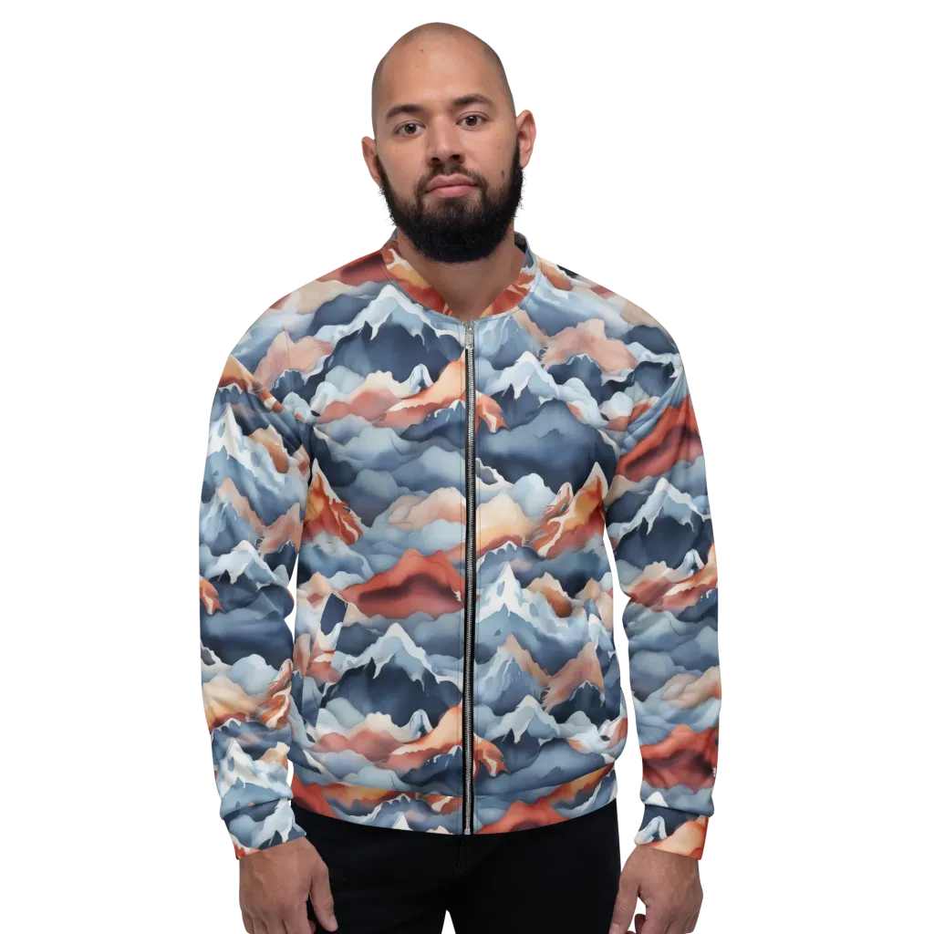 Alpine Ember on Bomber Jacket — Front