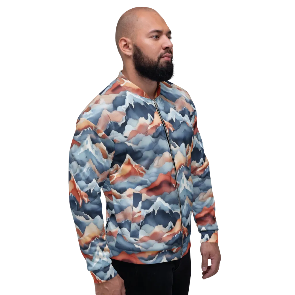 Alpine Ember on Bomber Jacket — Right