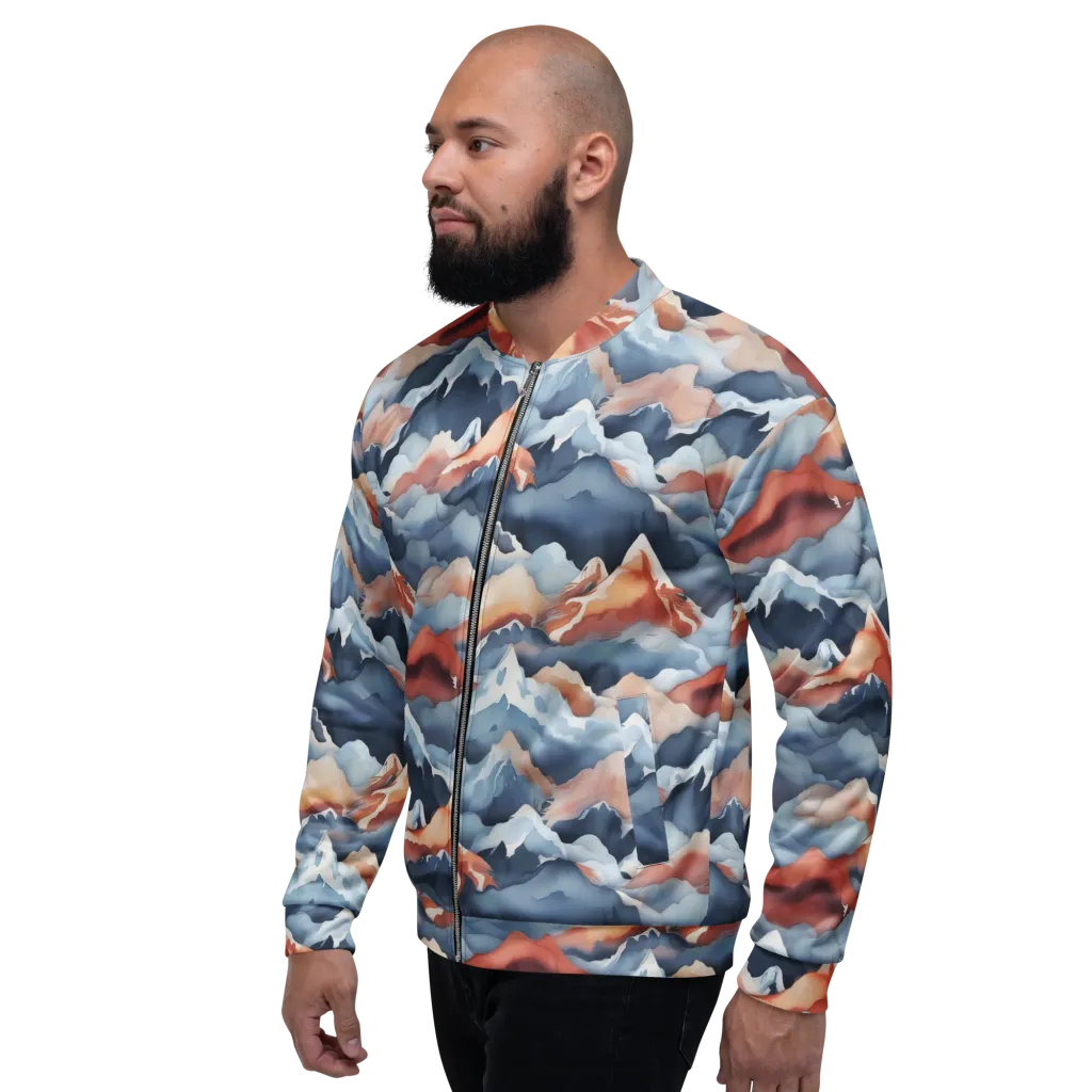 Alpine Ember on Bomber Jacket — Left