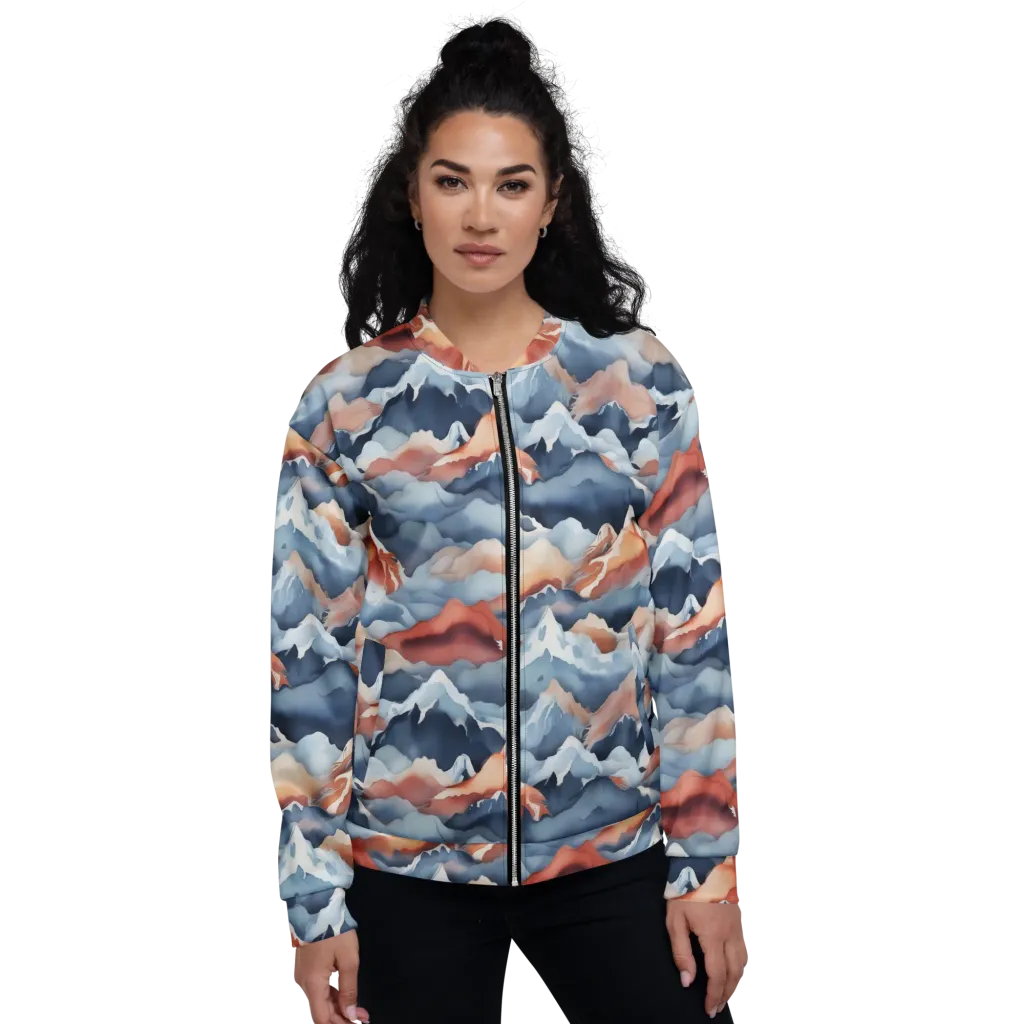 Alpine Ember on Bomber Jacket — Front
