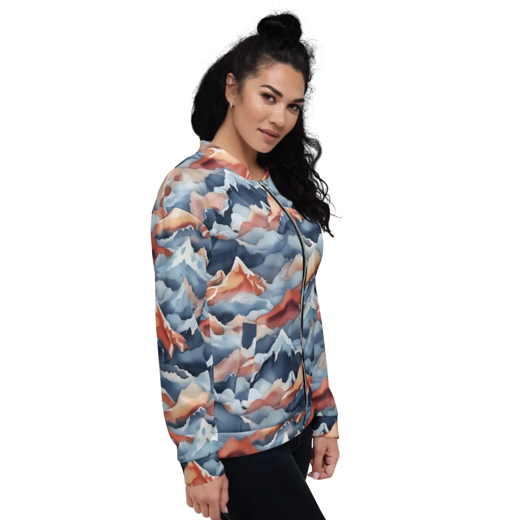 Alpine Ember on Bomber Jacket — Right