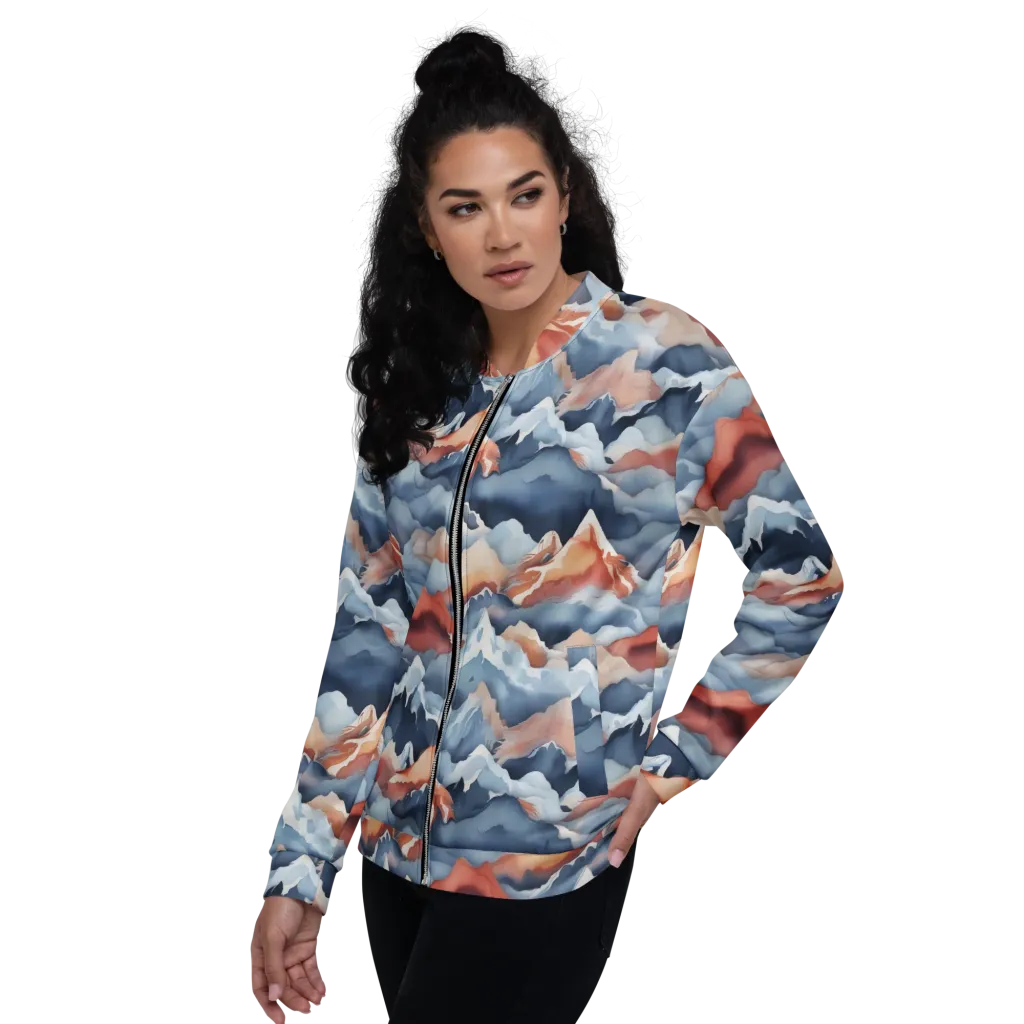 Alpine Ember on Bomber Jacket — Left