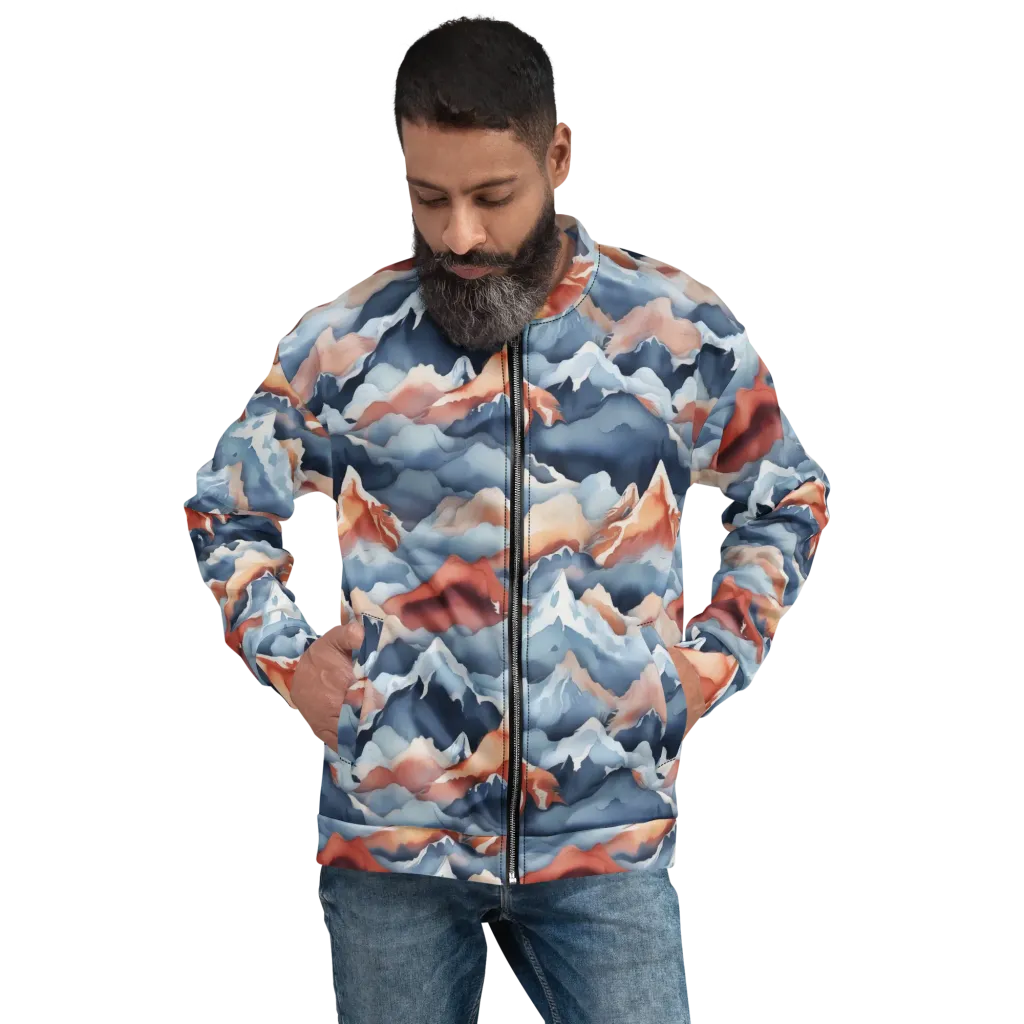 Alpine Ember on Bomber Jacket — Front