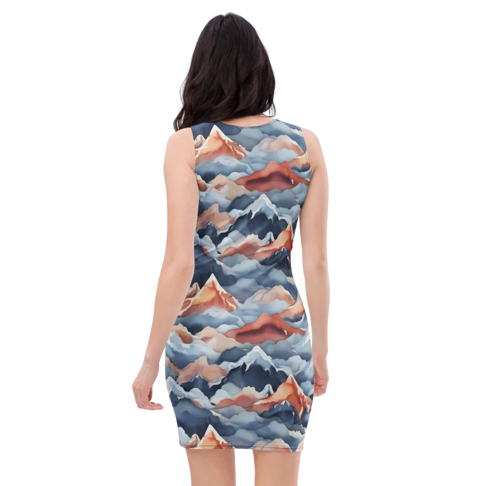 Alpine Ember on Bodycon Dress — Back