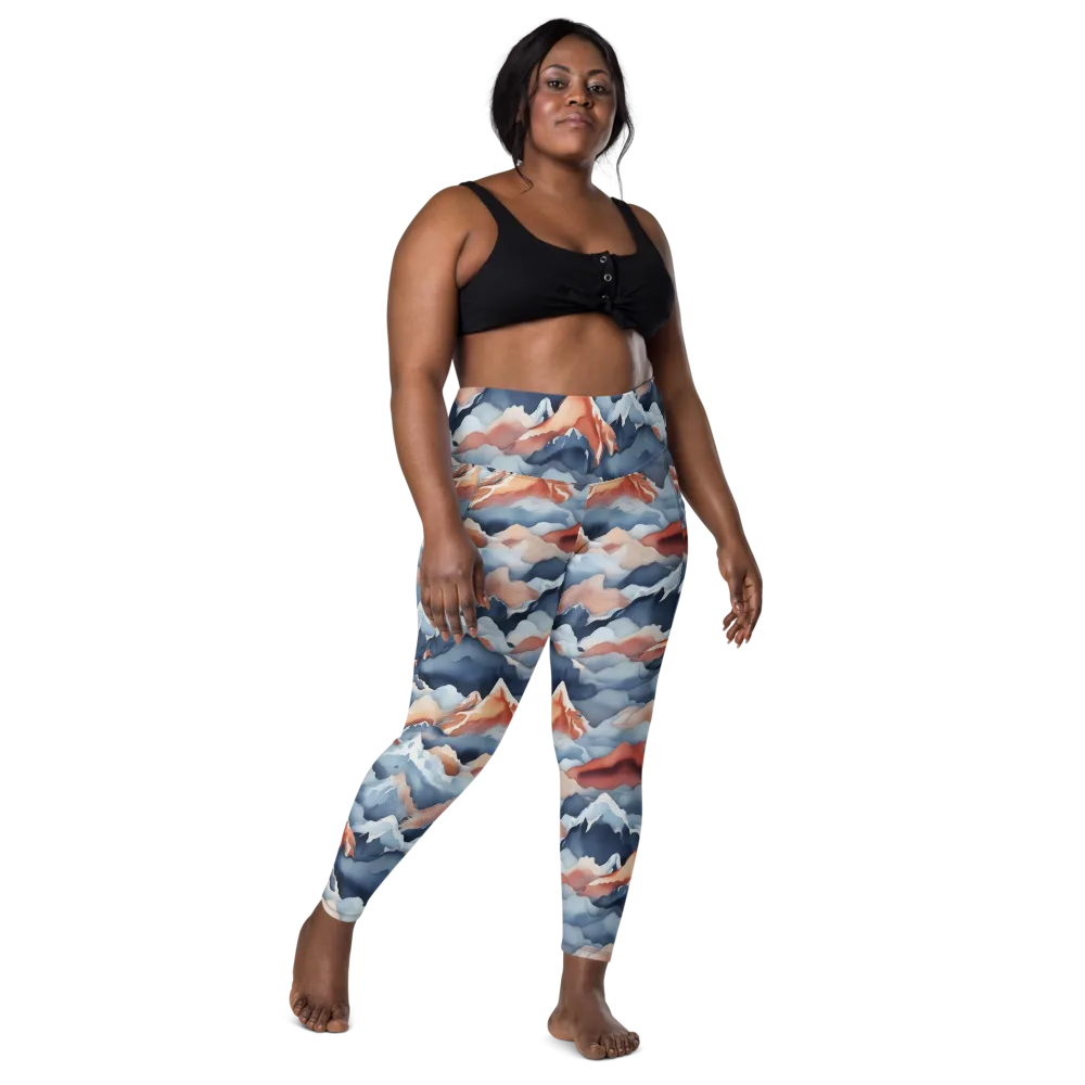 Alpine Ember on Leggings with Pockets — Front