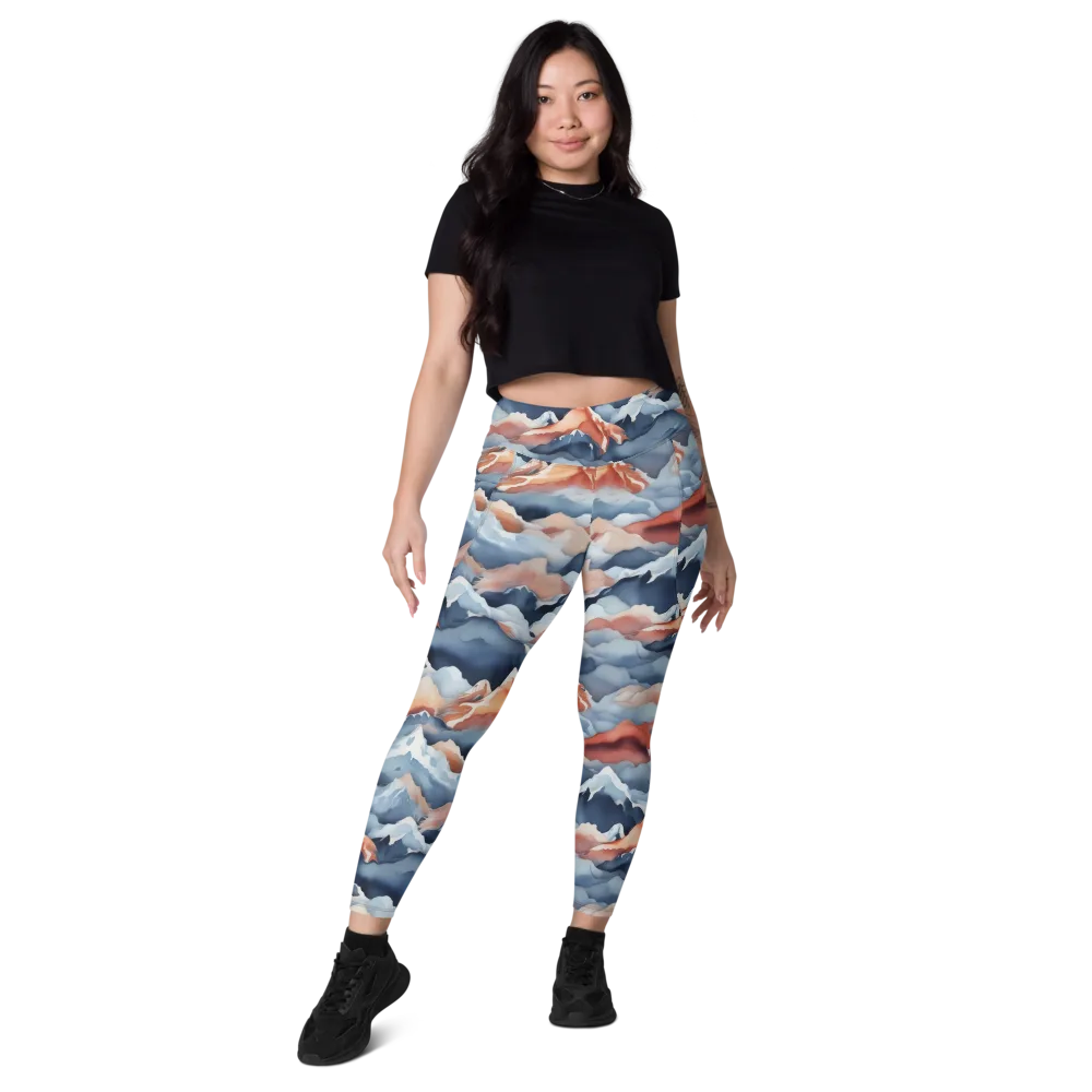 Alpine Ember on Leggings with Pockets — Front