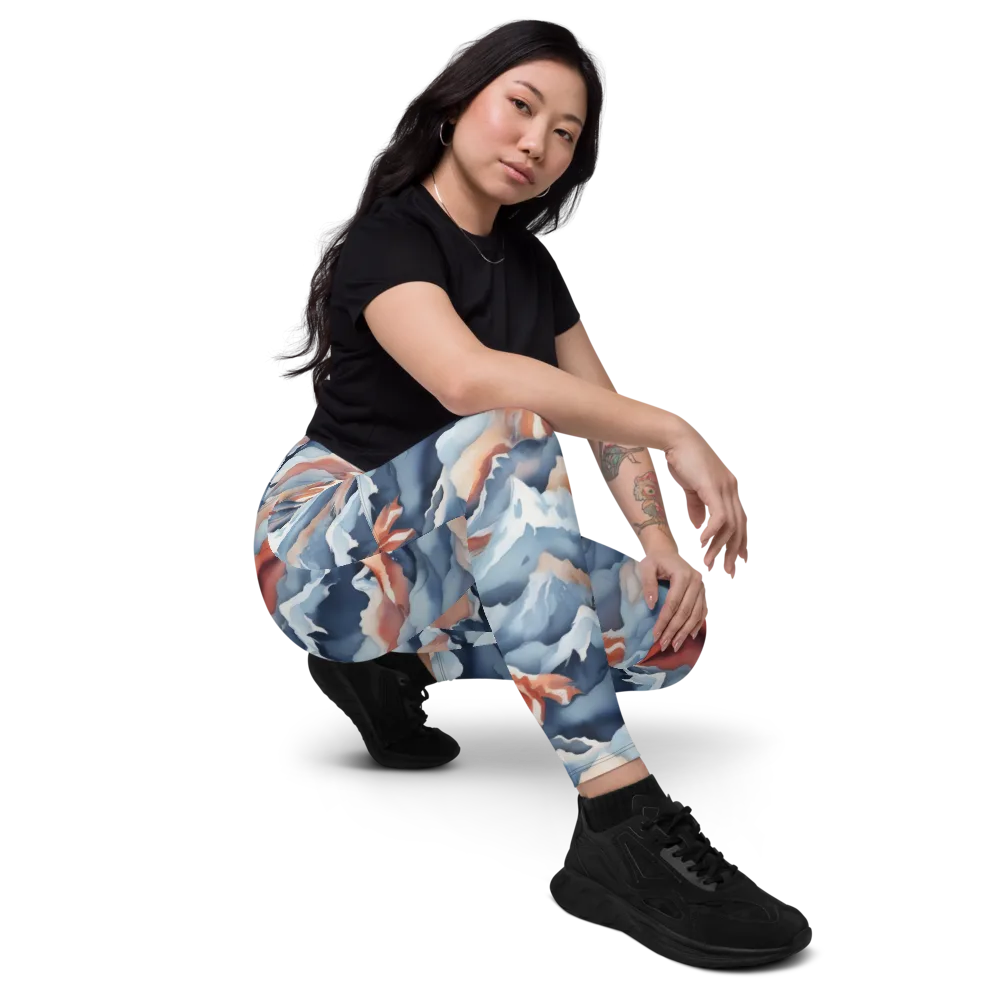 Alpine Ember on Leggings with Pockets — Right Front