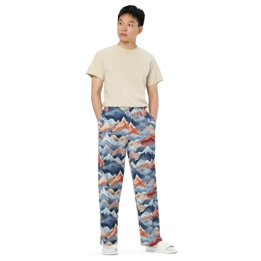 Alpine Ember on a Wide-Leg Pants