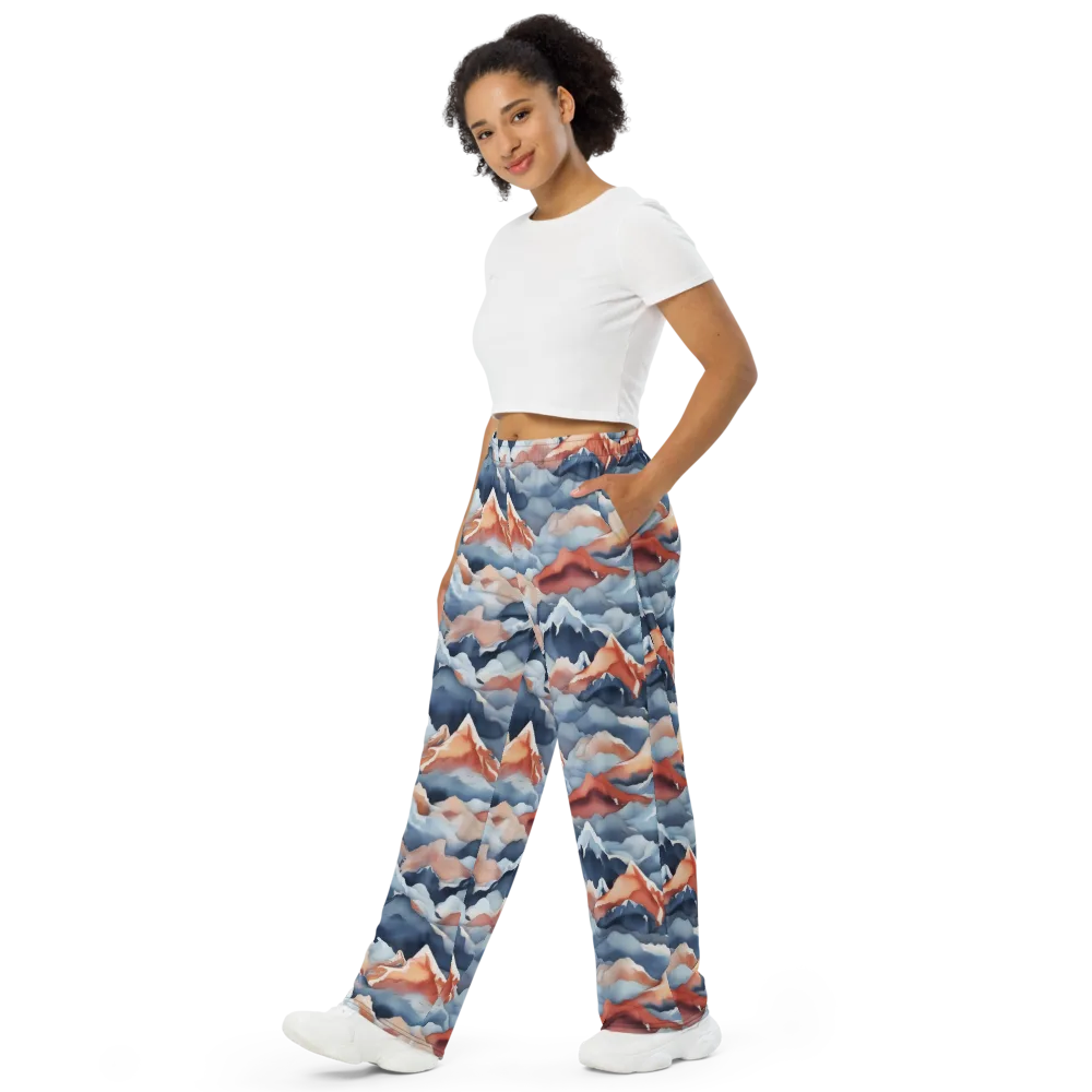 Alpine Ember on Wide-Leg Pants — Left Front