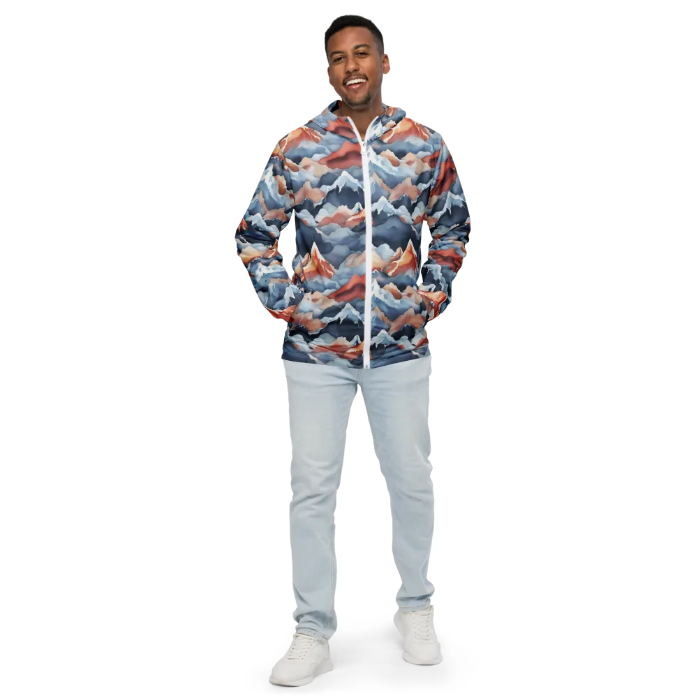 Alpine Ember on Men's Windbreaker — Front