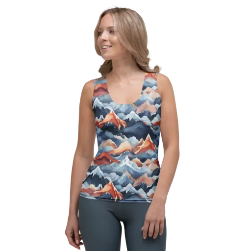 Alpine Ember on a Women's Tank Top
