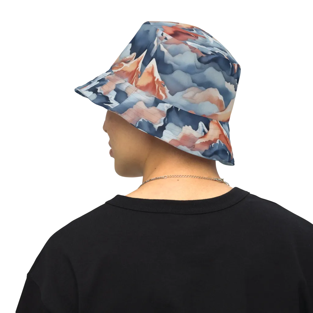 Alpine Ember on Reversible Bucket Hat — Back Inside