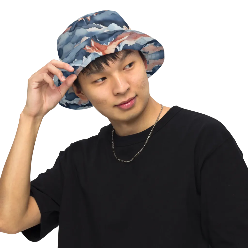 Alpine Ember on Reversible Bucket Hat — Front Inside