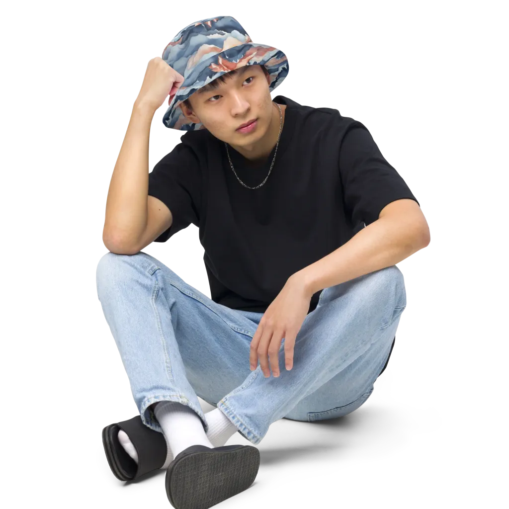Alpine Ember on Reversible Bucket Hat — Front 2 Inside