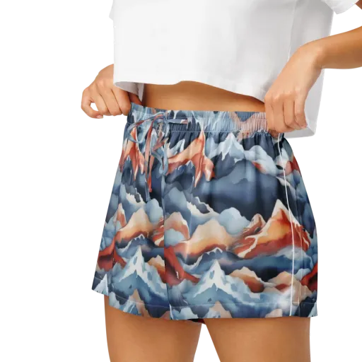 Alpine Ember on a Women's Pajama Shorts