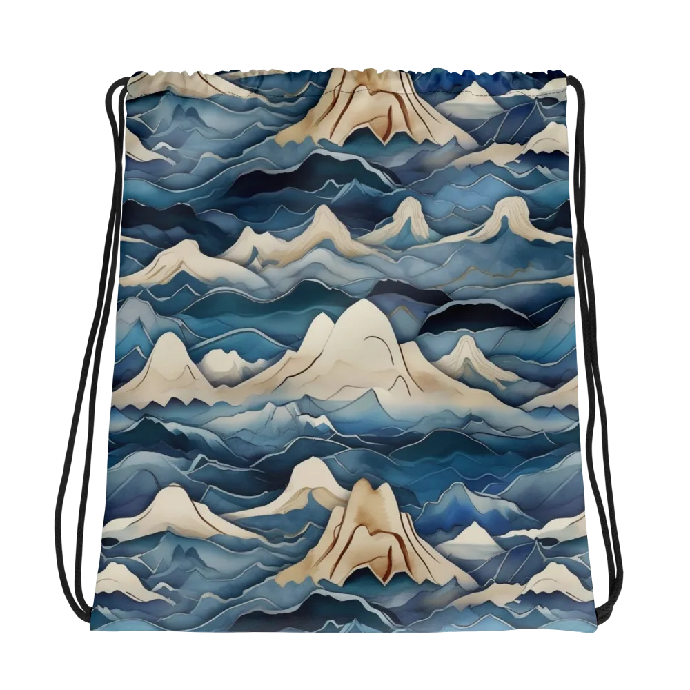 Indigo Alpine Current on Drawstring Bag — Photo