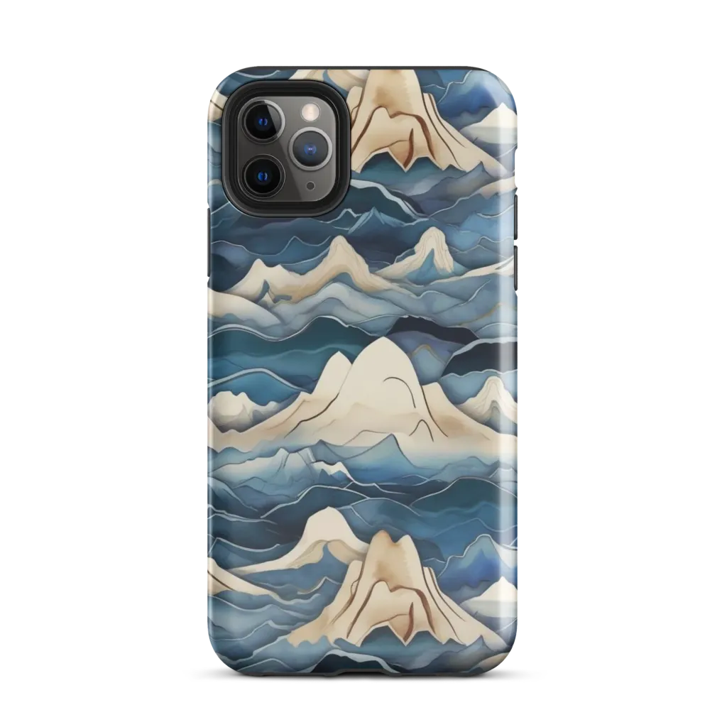 Indigo Alpine Current on Tough Case for iPhone® — Front