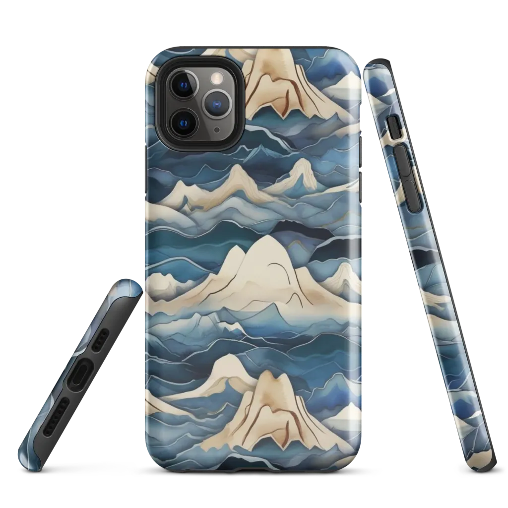Indigo Alpine Current on Tough Case for iPhone® — Front
