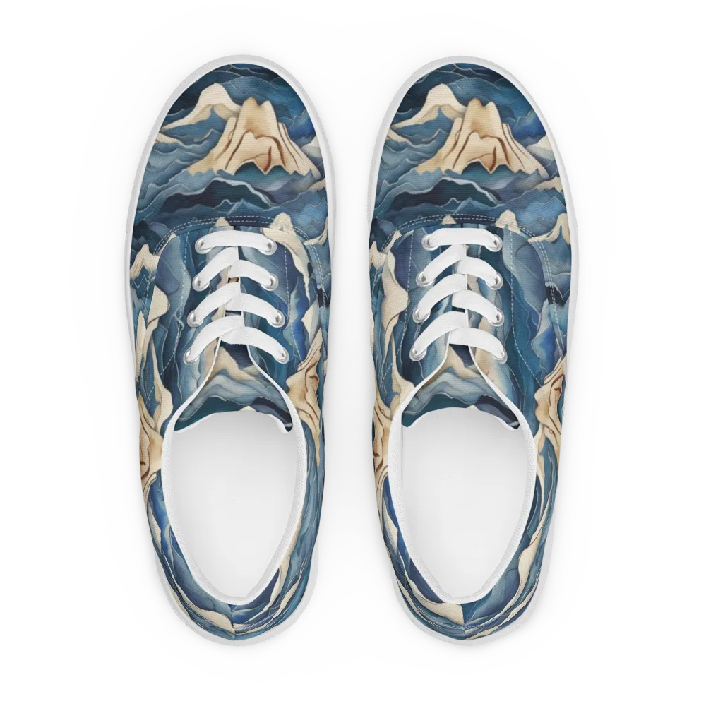 Indigo Alpine Current on Men's Lace-Up Canvas Shoes — Front