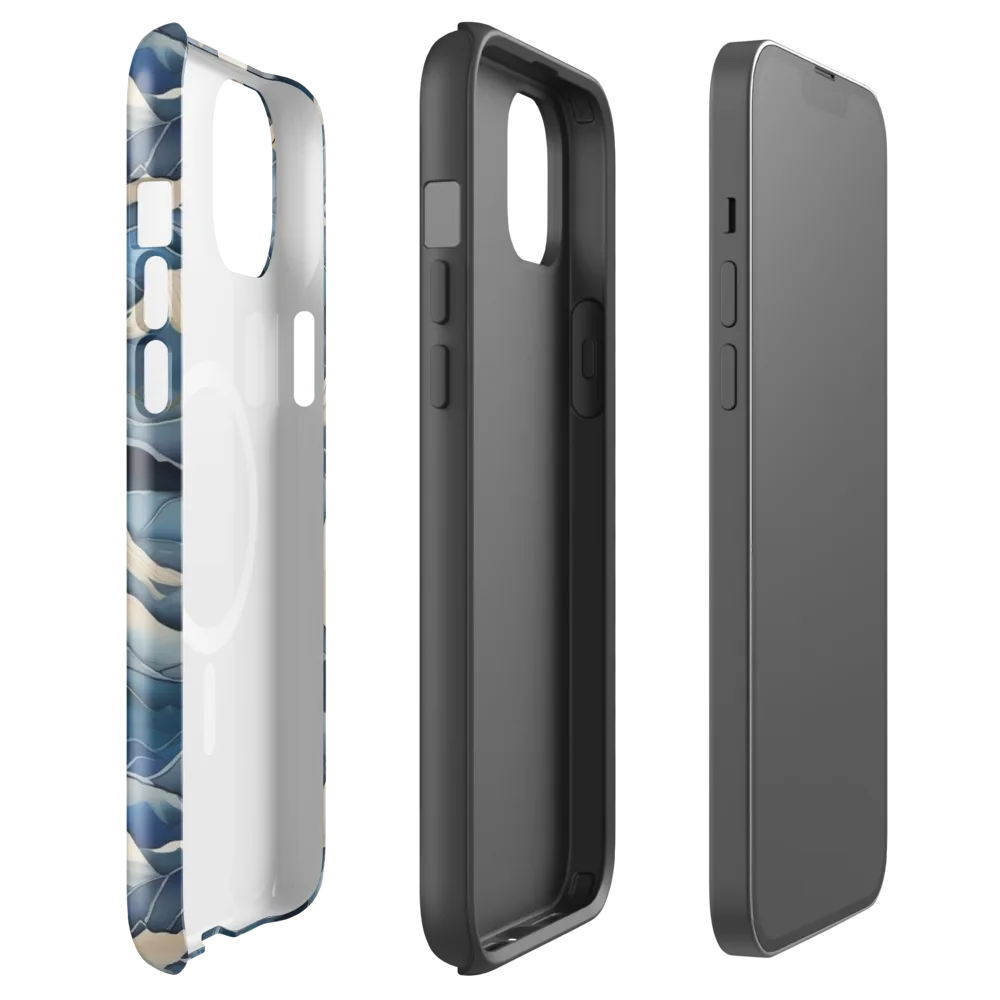 Indigo Alpine Current on MagSafe Tough Case for iPhone® — Front