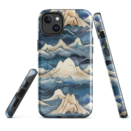 Indigo Alpine Current on a MagSafe Tough Case for iPhone®