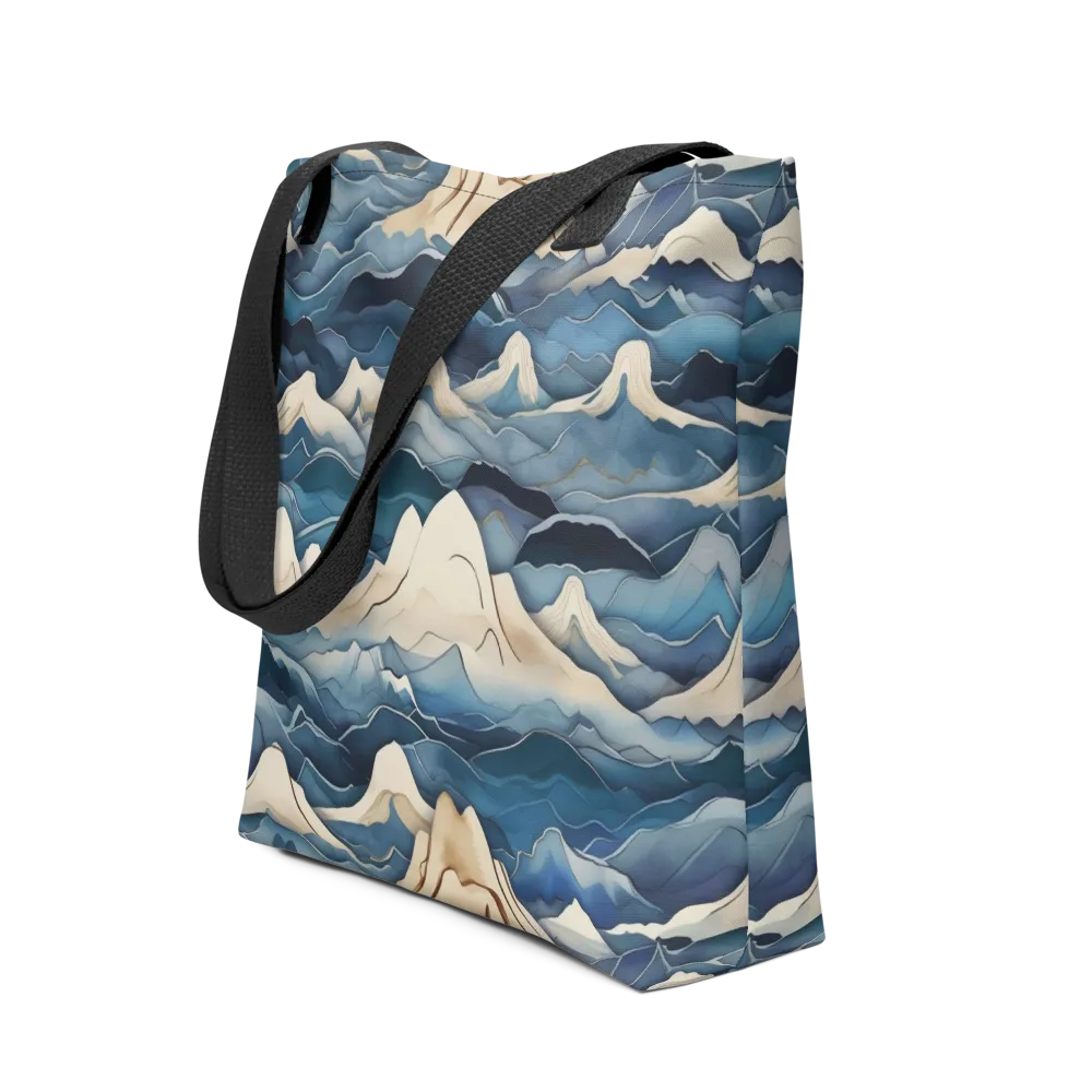 Indigo Alpine Current on Tote Bag — Front