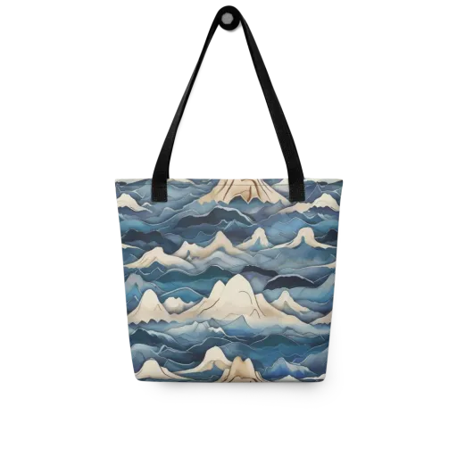 Indigo Alpine Current on a Tote Bag