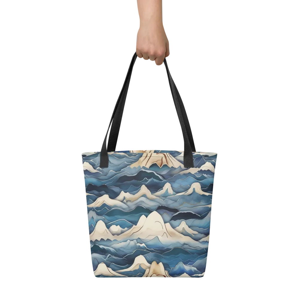 Indigo Alpine Current on Tote Bag — Front