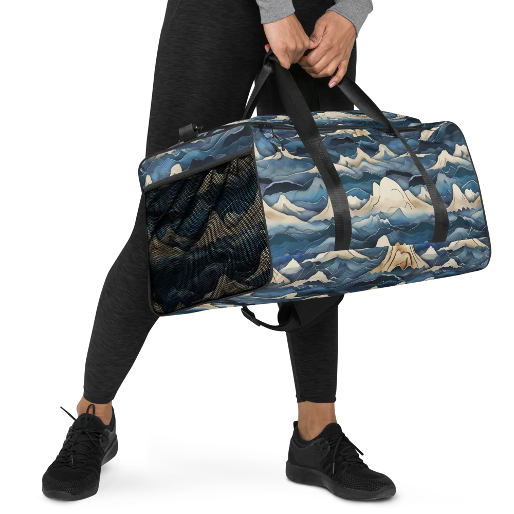 Indigo Alpine Current on Duffle Bag — Right Front