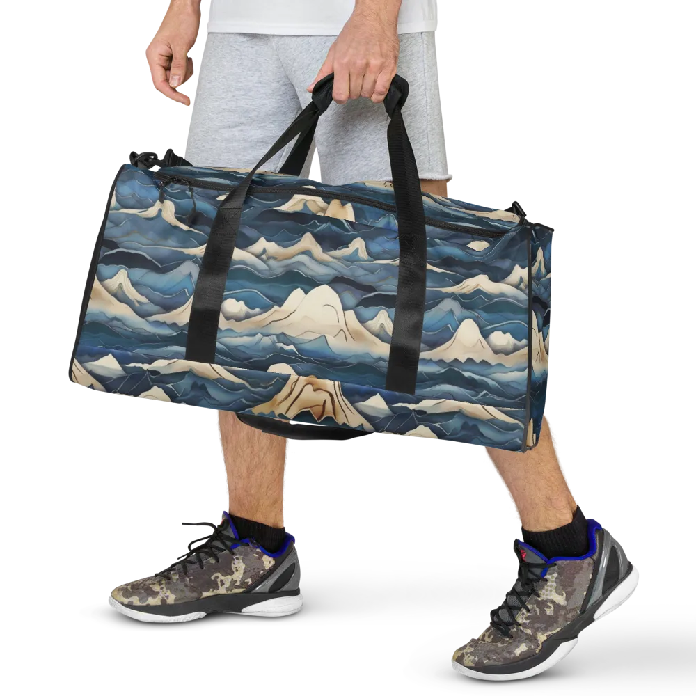 Indigo Alpine Current on Duffle Bag — Front